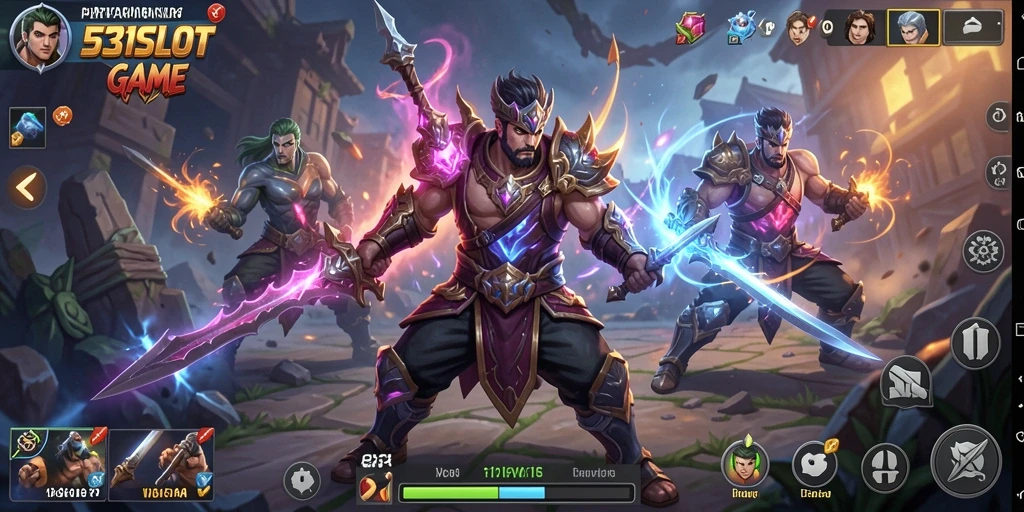 Gameplay seru dan dinamis dalam pertarungan 531SLOT.