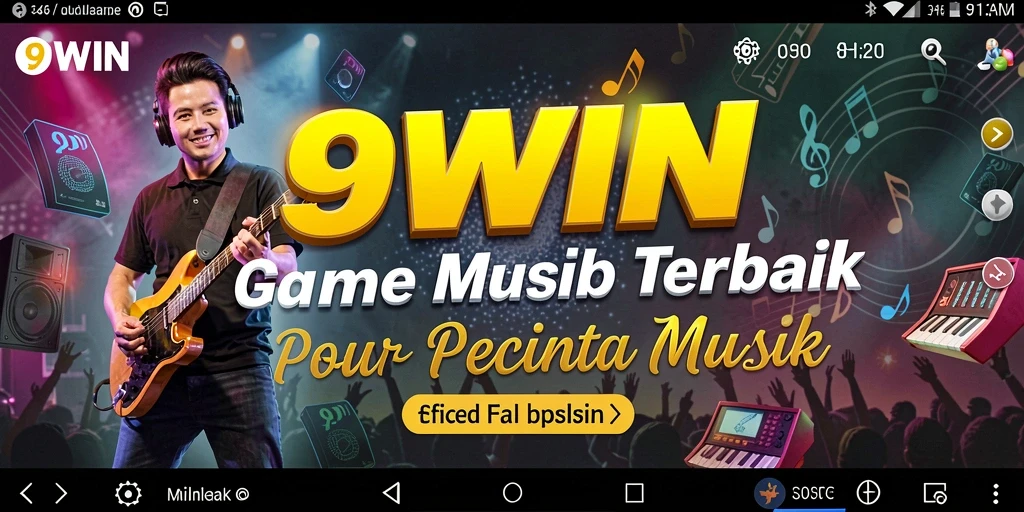 Screenshot menunjukkan pengalaman bermain seru dalam 9WIN dengan berbagai lagu.