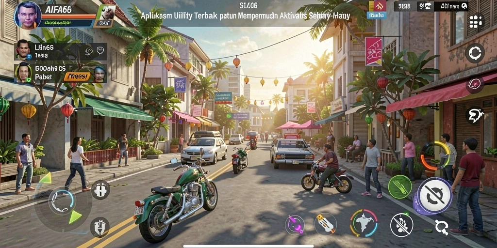 Tampilan utama AIFA66 dengan berbagai fitur utilitas yang menarik.