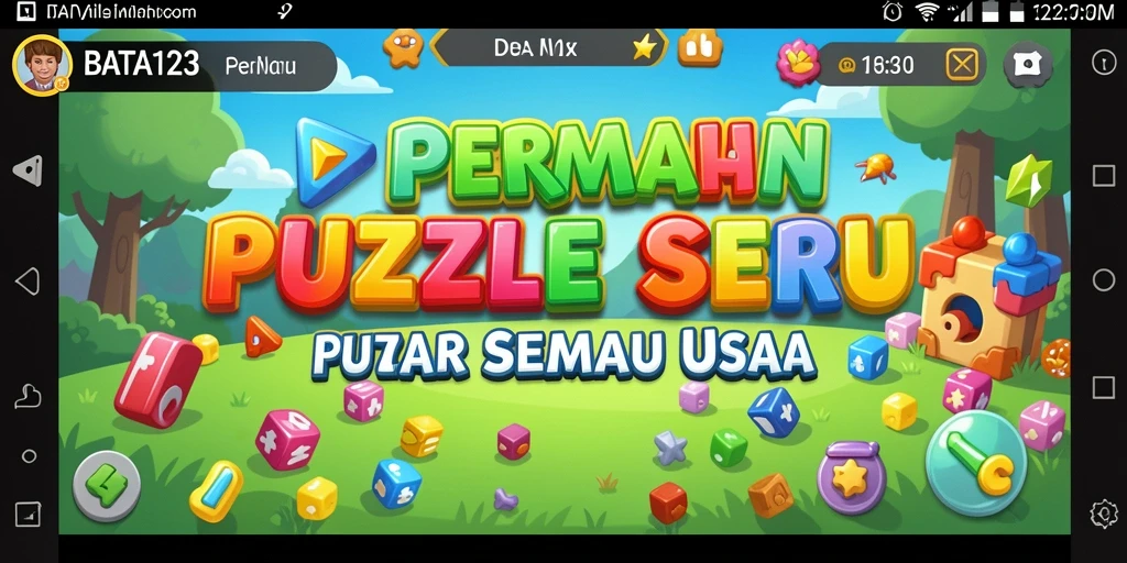 Tampilan gameplay BATA123 dengan berbagai teka-teki menarik.