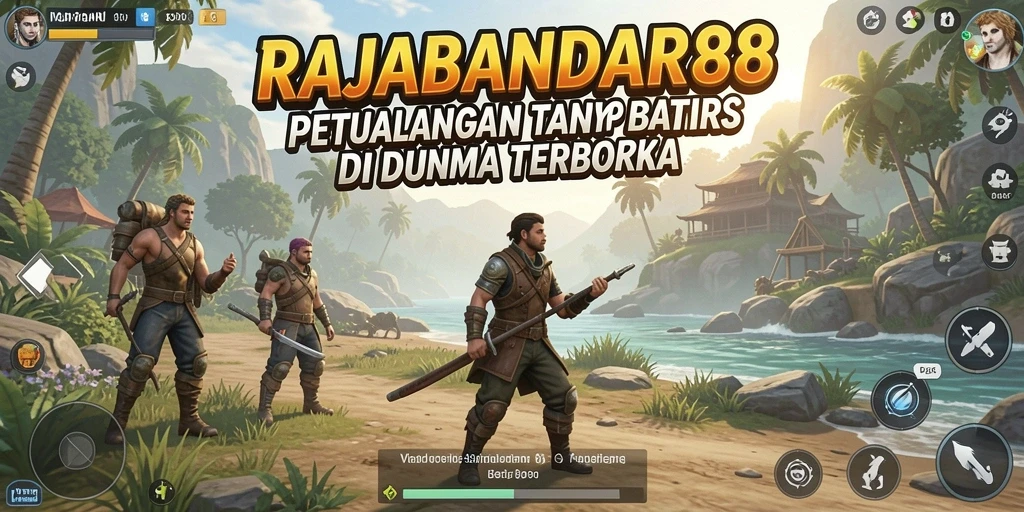 Screenshot menunjukkan pemain menjelajahi dunia terbuka yang luas.