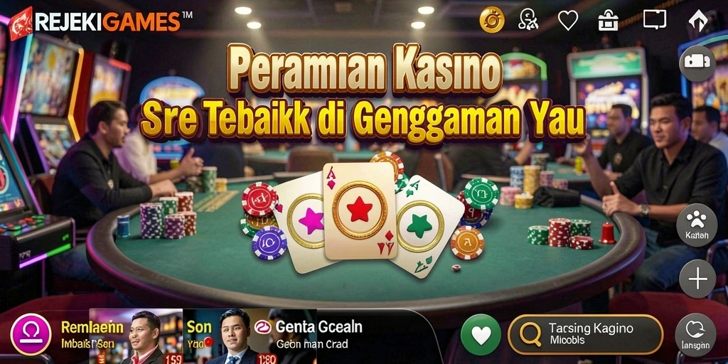 Tampilan menarik dari gameplay Kasino di REJEKIGAMES.