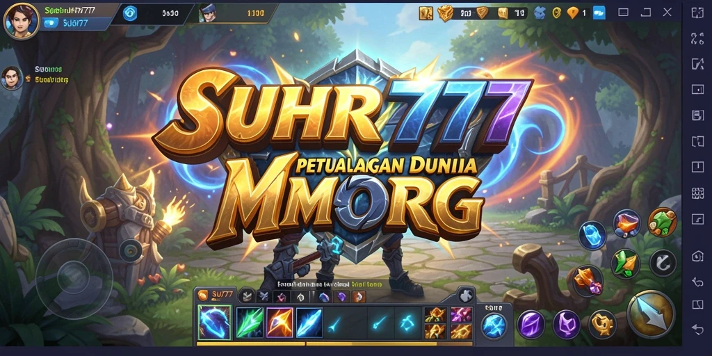 Screenshot dari gameplay <strong>SUHU777</strong> menunjukkan pertempuran epik dalam dunia MMORPG.
