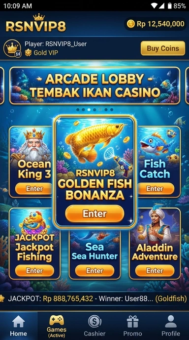 Tampilan antarmuka rsnvip8 yang sederhana dan jelas.